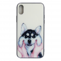Чехол Glass Case для iPhone X / Xs с рисунком собаки