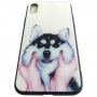 Чехол Glass Case для iPhone X / Xs с рисунком собаки