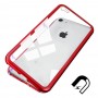 Чехол Shockproof Magnetic Metal Gorilla Tempered Glass Case Cover для iPhone 7/8 Красный