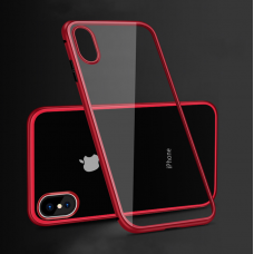 Чехол Shockproof Magnetic Metal Gorilla Tempered Glass Case Cover для iPhone X Красный