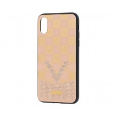 Чехол для iPhone X / Xs Tybomb LV шахматы розовый песок