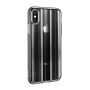 Розово - Прозрачный пластиковый чехол Baseus Aurora Case для iPhone Xs Max
