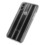 Розово - Прозрачный пластиковый чехол Baseus Aurora Case для iPhone Xs Max