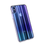 Сине - Прозрачный пластиковый чехол Baseus Aurora Case для iPhone Xs Max