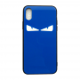 Чехол Glass Case для iPhone Blue Monster