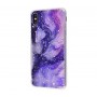 Чехол для iPhone Xs Max Galaxy TPU фиолетовый