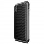 Противоударный чехол X-Doria Defense Lux Black Carbon для iPhone XS Max