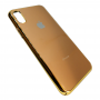 Пластиковый чехол Fashion Case Golden ( Золотой ) для iPhone Xr