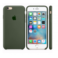 Силиконовый чехол Apple Silicone case Dark Olive для iPhone 6 Plus /6s Plus (копия)
