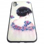 Чехол Glass Case для iPhone Flower Girl