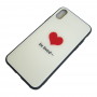 Чехол Glass Case для iPhone Be loved