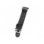 Кожаный ремешок для Apple Watch 38/40 mm Weave Buckle Black