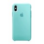 Силиконовый чехол Apple Silicone Sea Blue для iPhone XS Max