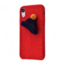 Чехол для iPhone X / Xs Handmade Hat красный