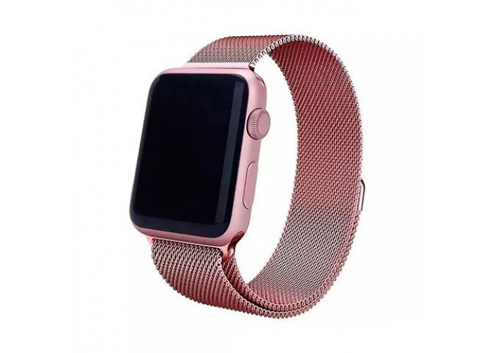 Ремешок для Apple Watch Milanese loop 38/42мм Розовый