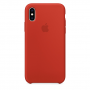 Силиконовый чехол Apple Silicone Case Dark Orange для iPhone Xs Max