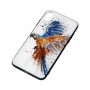 Чехол для iPhone X акварель "попугай"