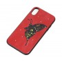 Чехол для iPhone X / Xs WK design красный "бабочка"