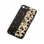 Чехол для iPhone 7 / 8 Leo Confetti "черно розовый леопард"