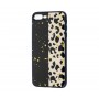 Чехол для iPhone 7 Plus / 8 Plus Leo Confetti "черно розовый леопард"