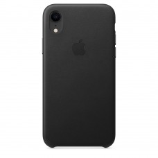 Apple Leather Case Black для iPhone Xr
