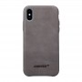 Чехол Jisoncase для iPhone X / Xs Leather Gray