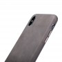 Чехол Jisoncase для iPhone X / Xs Leather Gray