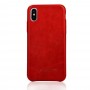 Чехол Jisoncase для iPhone X / Xs Leather Red