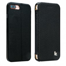 Чехол-книжка Jisoncase для iPhone 8 Plus/7 Plus Leather Black