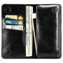 Чехол-кошелек Jisoncase для iPhone универсальный Leather Black