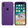 Силиконовый чехол Apple Silicone Case Purple для iPhone Xs Max