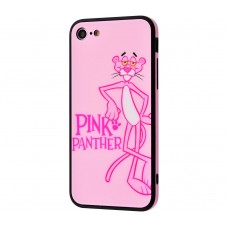 Чехол для iPhone 7/8 Glass "Pink Panther"