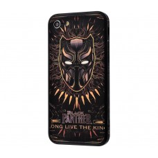 Чехол для iPhone 7/8 Glass "Black Panther"