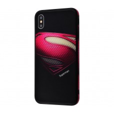 Чехол для iPhone X / XS Glass "SUPERMAN"
