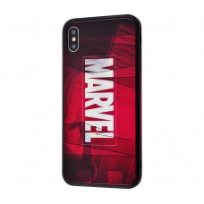 Чехол для iPhone X / XS Glass "Marvel"