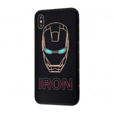 Чехол для iPhone X / XS Glass "Iron"