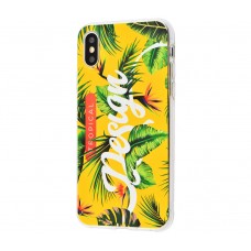 Силиконовый чехол для iPhone Xs Max Lovely "TROPICAL"