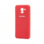 Чехол Silicone cover для Samsung Galaxy J6 2018 Красный