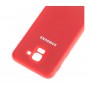 Чехол Silicone cover для Samsung Galaxy J6 2018 Красный