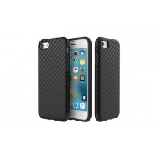 Силиконовый чехол для iPhone 7/8 принт - карбон