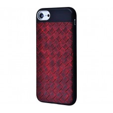 Чехол для iPhone 7 Leather design case бордовый