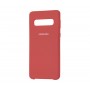 Силиконовый чехол для Samsung Galaxy S10 Silky Темно-красный