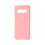 Силиконовый чехол для Samsung Galaxy S10 Silky Светло-розовый