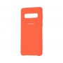 Силиконовый чехол для Samsung Galaxy S10 Silky Оранжевый