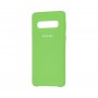 Силиконовый чехол для Samsung Galaxy S10 Silky Зеленый