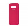 Силиконовый чехол для Samsung Galaxy S10+ Розово-Красный