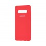 Силиконовый чехол для Samsung Galaxy S10+ Красный