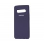 Силиконовый чехол для Samsung Galaxy S10+ Темно-синий