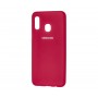 Чехол для Samsung Galaxy A30 Silicone Full Розово-красный