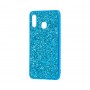 Чехол для Samsung Galaxy A30 Shining Sparkles с блестками синий